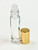 10 ml (1/3 oz) CLEAR Roll on With Aluminum Gold Caps [144 PCS]