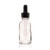 30ml [1 oz] CLEAR Boston Round Bottle with Standard Glass Dropper [144 Pcs]