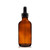 120ml [4 oz] AMBER Boston Round Bottle with 22-400 Standard Glass Dropper 7X108mm-12 Pcs