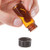 1 Dram [15mm X 45mm] AMBER Glass Vials W/Cap & Orifice Reducers [144 Pcs]