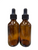 120ml [4 oz] AMBER Boston Round Bottle with 22-400 Standard Glass Dropper 7X108mm with Graduated Marks [64 Pieces]