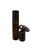 10ml [1/3 oz] AMBER Roll On Bottle with Plastic Black Cap & STEEL Roller