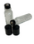 10ml (1/3 oz) Swirl Rollon Bottle With Stainless Steel Roller & Black Caps