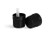 Black HDPE Plastic 18 mm Tamper-Evident Dropper cap with inverted dropper tip with (0.9 mm orifice)
