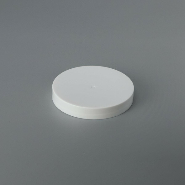 White PP Plastic 58-400 Smooth Skirt Lid with Foam Liner