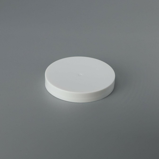 White PP Plastic 89-400 Smooth Skirt Lid with Foam Liner