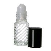 5 ml (1/6 oz) SWIRL Roll on Bottle With Color Caps [144 PCS&91;