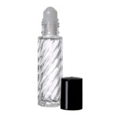 10 ml [1/3 oz&91; SWIRL Rollon Bottle With Color Caps [12 PCS&91;