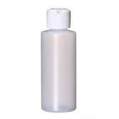 2 oz Natural Plastic Cylinder Round Bottle with Caps 20-410 Neck Finish [12 PCS&91;