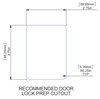 Cut Out Dimensions for Trailer Locks