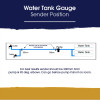 Topargee H2F-FM Flush Mount RV Water Tank Gauge
