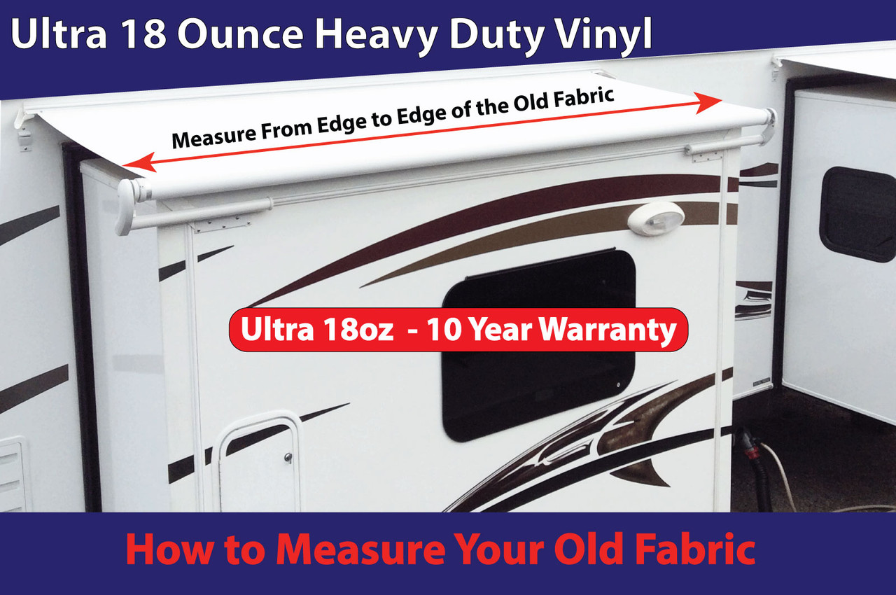 18oz Ultra 10 Year Slide Out Awning Replacement Fabric - A Better