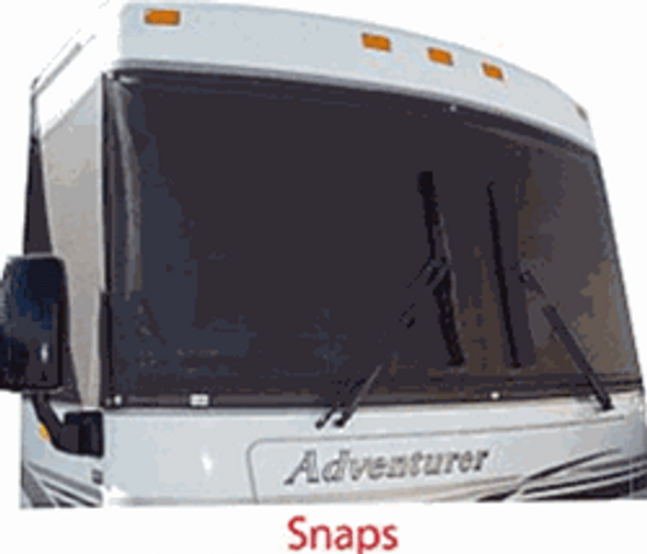 Easy Shade 85% Custom RV Windshield Cover Kit With Snaps