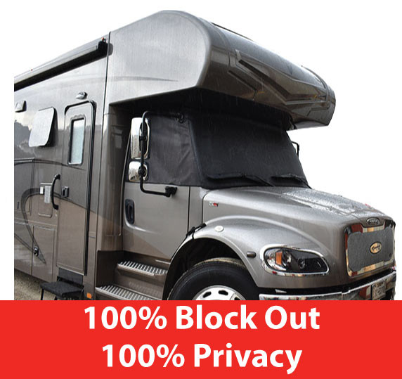 Freightliner S2RV 100% Block Out Windshield Cover