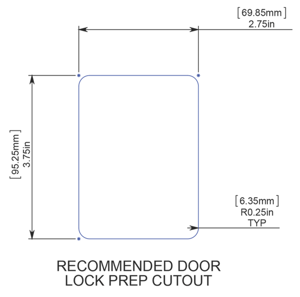 Cut Out Dimensions for Trailer Locks