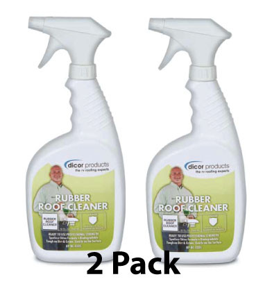 Dicor RV Rubber Roof Cleaner, 32oz Trigger Spray 2 Pack