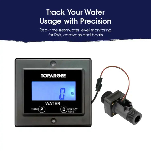 Topargee Flush Mount  RV Water Gauge
