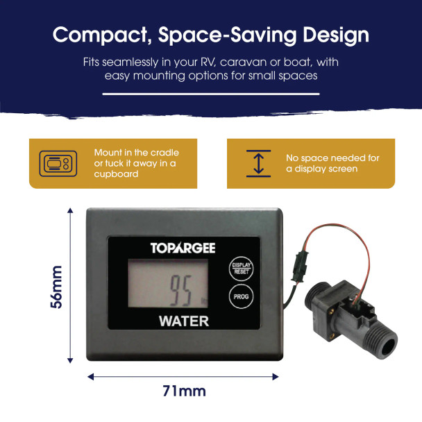 Topargee H2F-SM Surface Mount Water Tank Gauge