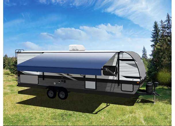 Velarium  Slate Blue Fade RV Awning Fabric