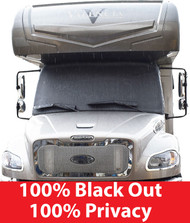 Freightliner S2RV Solid Black Windshield Cover