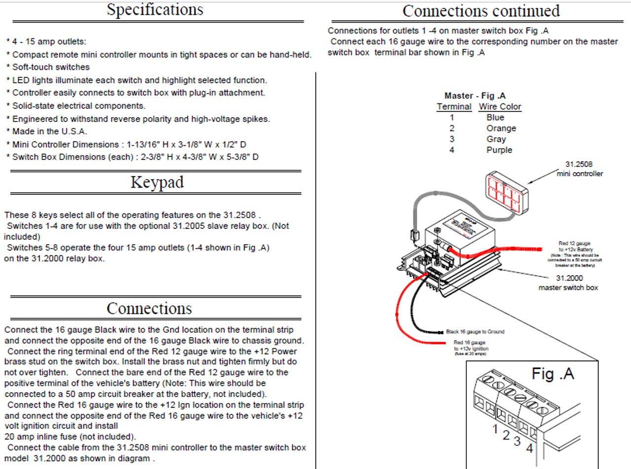 SHO-ME 31 Series Siren / Switch Box with Mini Controller 31.2515.4040