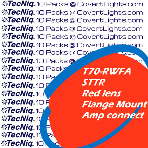 10 pack T70-RWFA-1 TecNiq 6" Oval Stop Tail TURN with REVERSE Light
