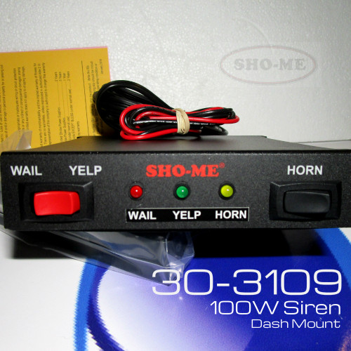 Sho-ME Able230 Series 30.3109 Three Function Dash Mount Siren 