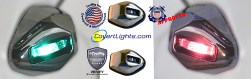 M21-GSS0-1 + M21-RSP0-1 RED & GREEN Navigation Light SET