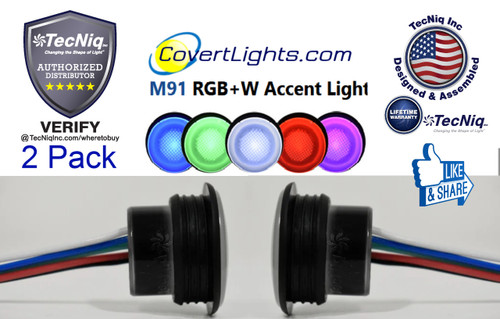 M91 RGBW Accent Diffused Lights 2 pack