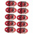 S21-RR00-1 TecNiq Red 10 Pack S21 Clearance Marker Lights