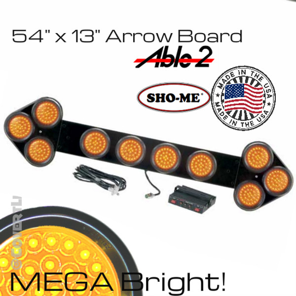 Arrow Board Mega Bright Amber 54X13