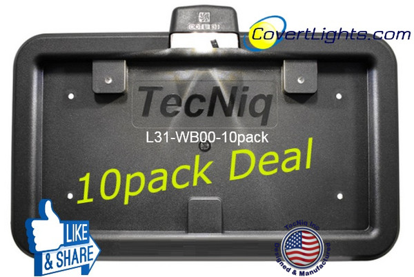 TecNiq L31 License Plate Full Back with Light   10PACK