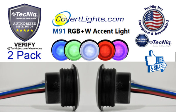M91 RGBW Accent Diffused Lights 2 pack