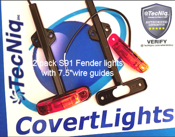 2pk  S91 Fender lights & wire guides