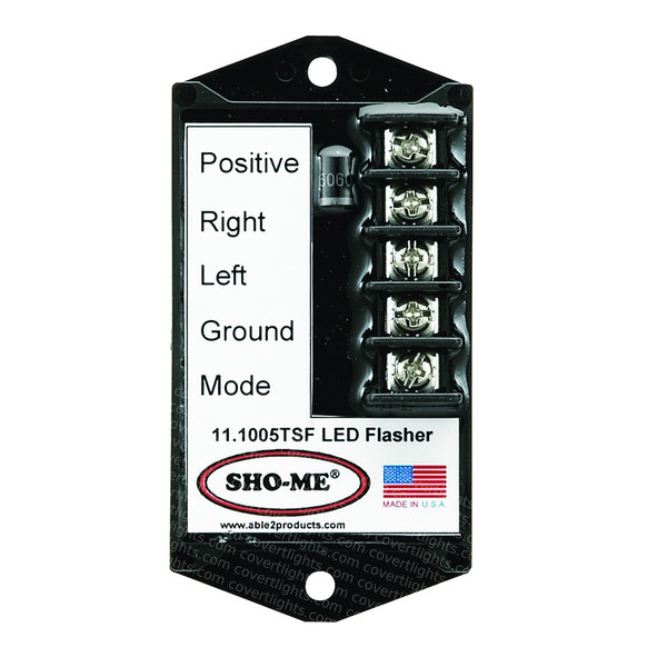 SHO-ME 11.1005TSF LED FLASHER - 7 STROBE STYLE PATTERNS-TERMINAL BLOCK