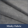 Minky fabric swatch. One of the two fabrics on the Tuc Warm Weighted Blanket