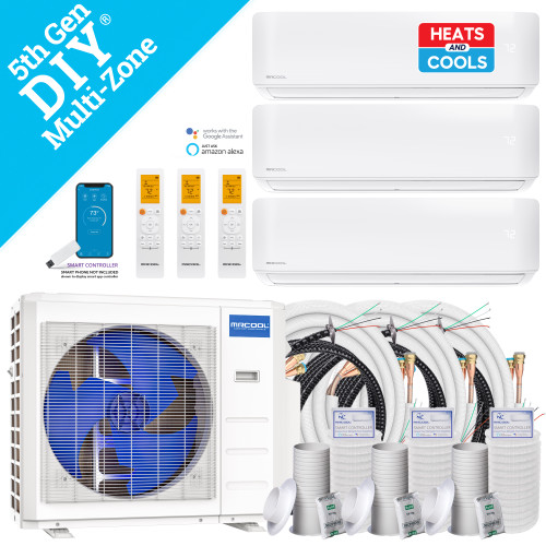 MRCOOL® 18k DIY 5th Generation 3 Zone Multi-Zone Mini-Split Condenser 230v – Model DIY-MULTI3-18HP230D-O – Image 10