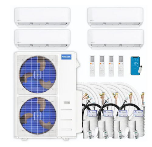 MRCOOL DIY 5th Gen Multi-Zone 4-Zone 36,000 BTU 23 SEER2 (12K + 12K + 12K + 12K) Ductless Mini-Split Air Conditioner and Heat Pump