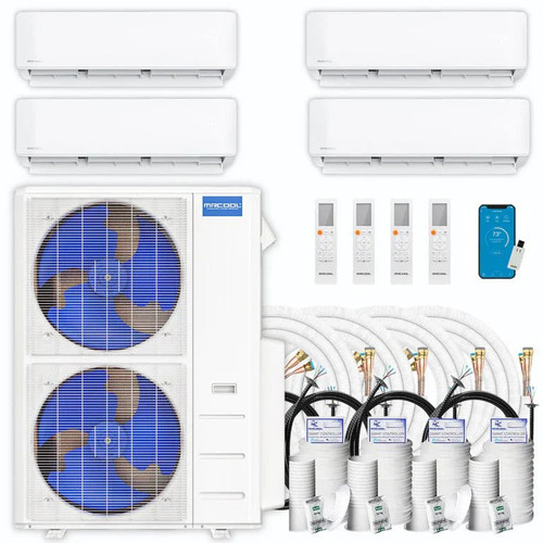 MRCOOL DIY 5th Gen Multi-Zone 4-Zone 55,000 BTU 22 SEER2 (12K + 12K + 12K + 12K) Ductless Mini-Split Air Conditioner and Heat Pump