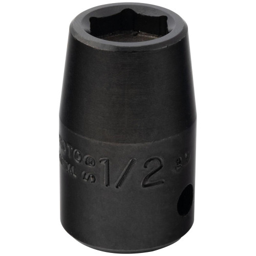 Impact Socket: 1/2"" Drive, 1/2"" Socket, Hex Drive