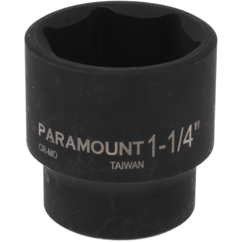 Paramount Impact Socket: 1/2" Drive, 1-1/4" Socket, Hex Drive HVAC part