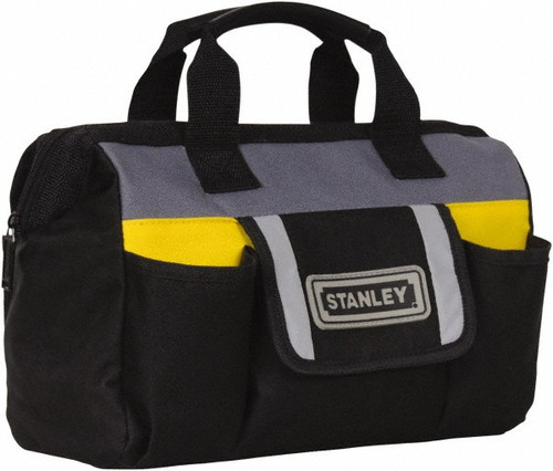 Stanley Tool Bag: 3 Pocket, 5-7/64"" Wide, 11-29/32"" Deep, 9-29/32"" High HVAC part