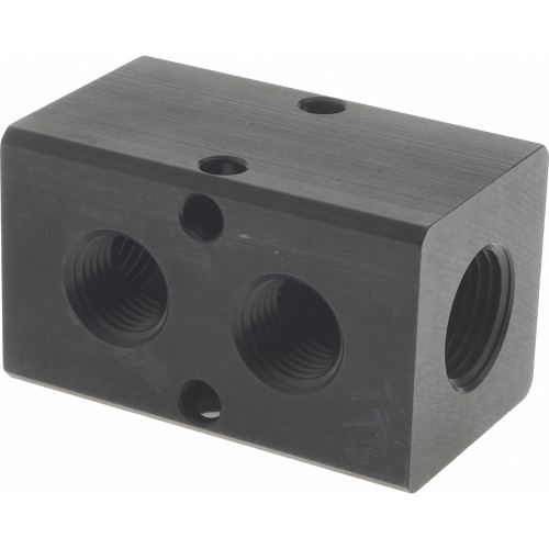Value Collection Manifold: 3/8"" Inlet, 1/4"" Outlet, 2 Inlet Ports, 2 Outlet Ports, 2.37"" OAL, 1.2