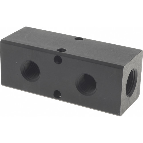 Value Collection Manifold: 3/8"" Inlet, 1/4"" Outlet, 2 Inlet Ports, 2 Outlet Ports, 3.25"" OAL, 1.2