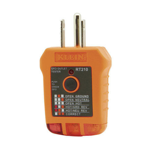 Circuit Continuity & Voltage Testers: Tester Type: Receptacle Tester with GFCI