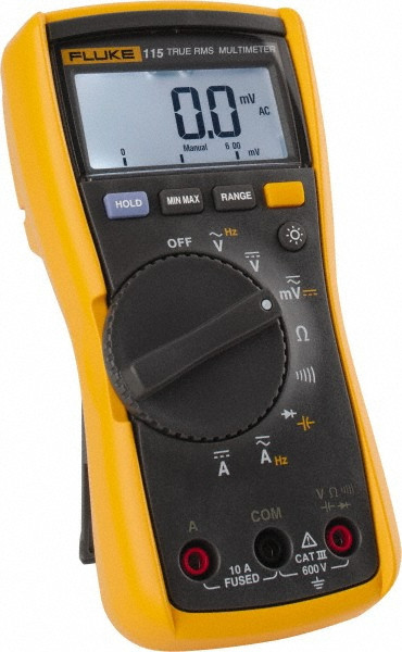 CAT III, Auto Ranging Digital Manual Ranging & True RMS Multimeter: 600 VAC/VDC