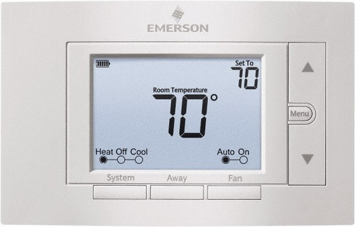 50 to 99°F, 2 Heat, 2 Cool, Digital Nonprogrammable Thermostat
