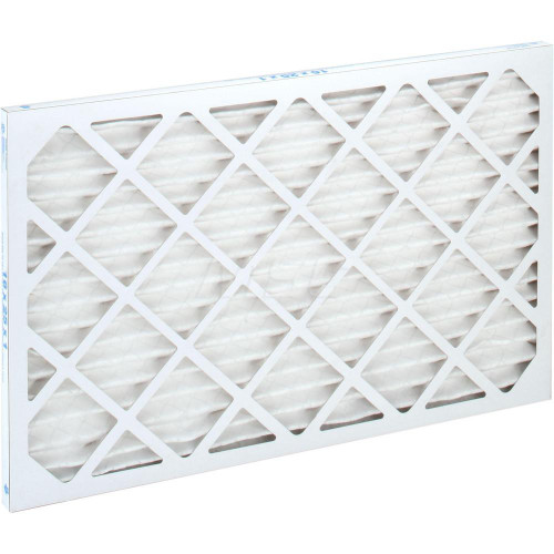Pleated Air Filter: Wire-Backed Pleated, MERV 10, Synthetic, 55% Efficient, 16" High, 25" Wide, 1" Deep (Min. Order: ...