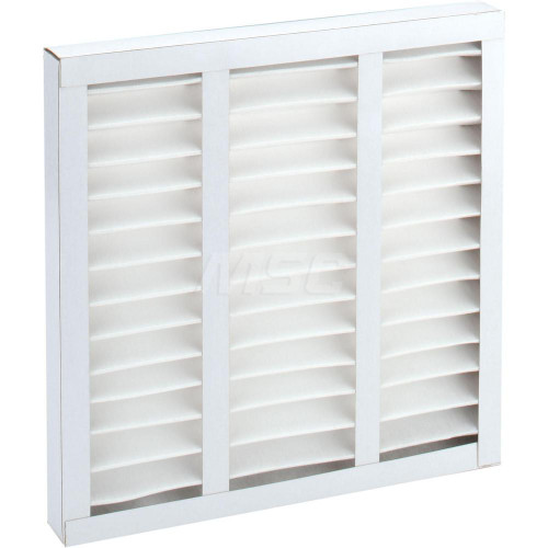 Pleated Air Filter: Wireless Pleated, MERV 8, Synthetic, 35% Efficient, 18" High, 18" Wide, 2" Deep (Min. Order: 12 F...