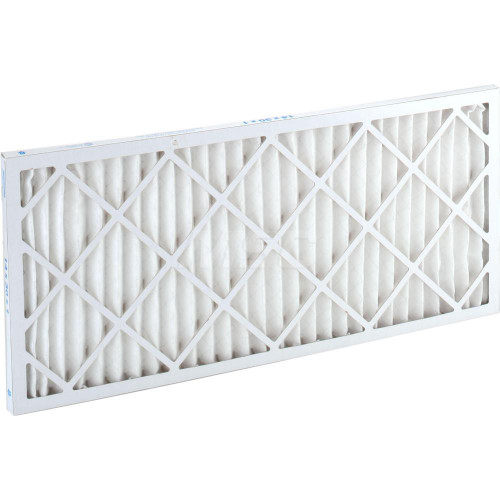 Pleated Air Filter: Wire-Backed Pleated, MERV 8, Synthetic, 35% Efficient, 14" High, 30" Wide, 1" Deep (Min. Order: 1...